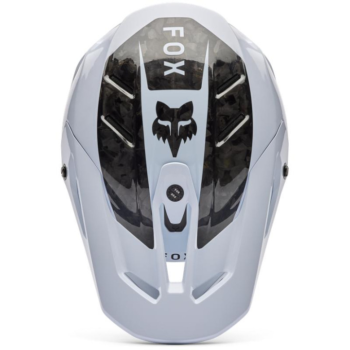 Casque FOX v3 rs fracture blanc | Oxmoto