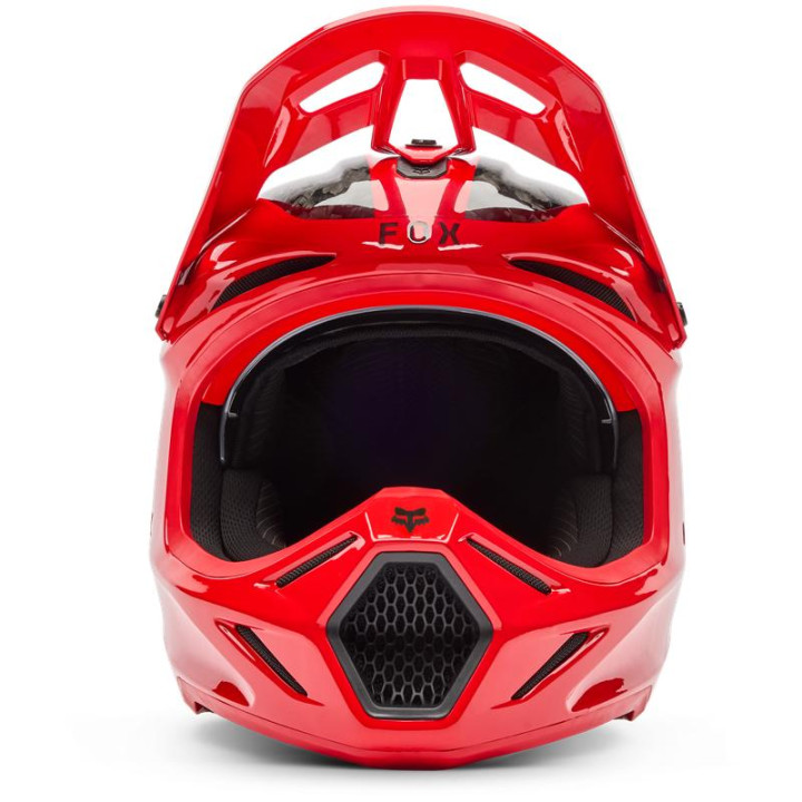 Casque FOX v3 rs fracture rouge | Oxmoto