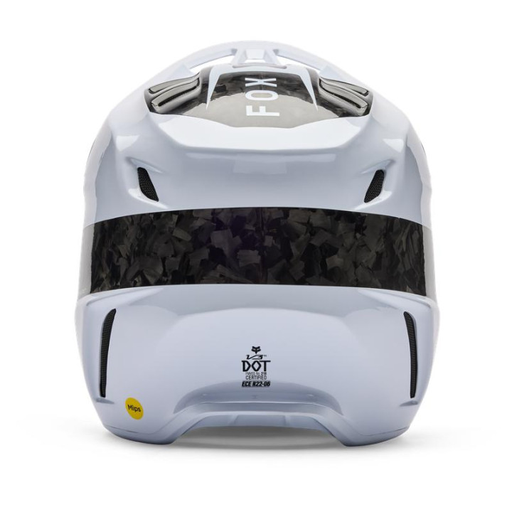 Casque FOX v3 rs fracture blanc | Oxmoto