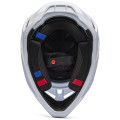 Casque FOX v3 rs fracture blanc | Oxmoto