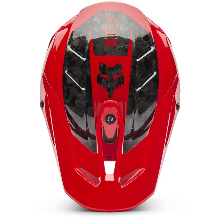 Casque FOX v3 rs fracture rouge | Oxmoto