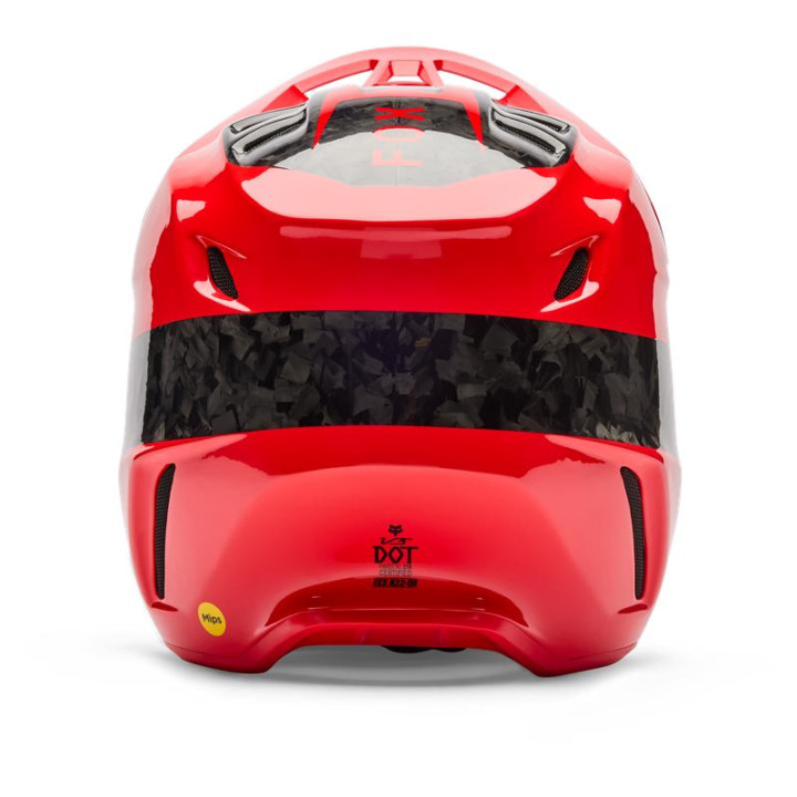 Casque FOX v3 rs fracture rouge | Oxmoto