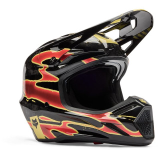 Casque FOX v3 rs inning noir | Oxmoto