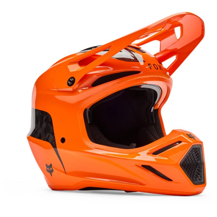 Casque FOX v3 rs fracture orange | Oxmoto
