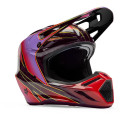 Casque FOX v3 rs canvas rouge | Oxmoto