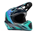 Casque FOX v3 rs canvas aqua | Oxmoto