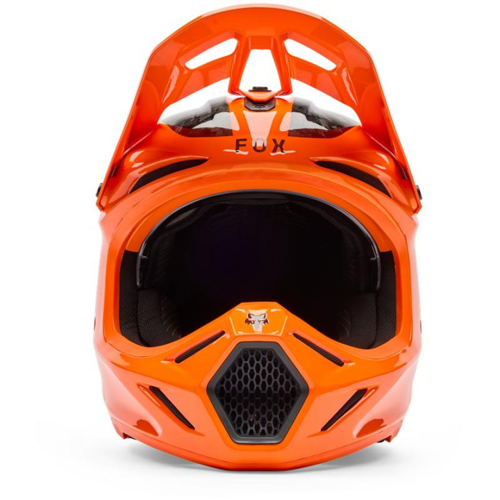 Casque FOX v3 rs fracture orange | Oxmoto