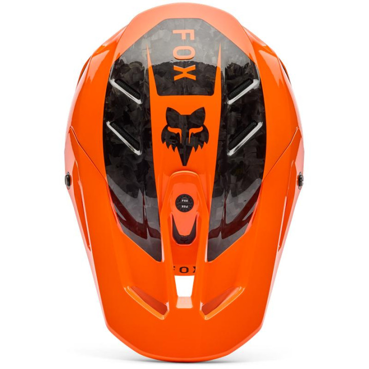 Casque FOX v3 rs fracture orange | Oxmoto