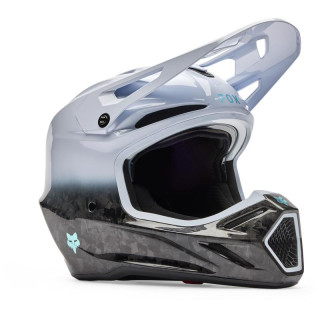 Casque FOX v3 rs ghost blanc | Oxmoto