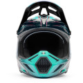 Casque FOX v3 rs canvas aqua | Oxmoto