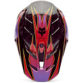 Casque FOX v3 rs canvas rouge | Oxmoto