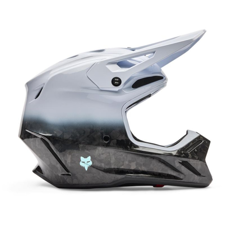 Casque FOX v3 rs ghost blanc | Oxmoto