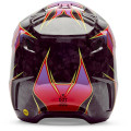 Casque FOX v3 rs canvas rouge | Oxmoto