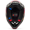 Casque FOX v3 rs canvas rouge | Oxmoto