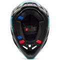 Casque FOX v3 rs canvas aqua | Oxmoto