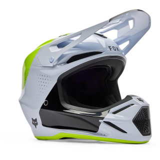 Casque FOX v3 tine blanc 36384-008-XS | Oxmoto