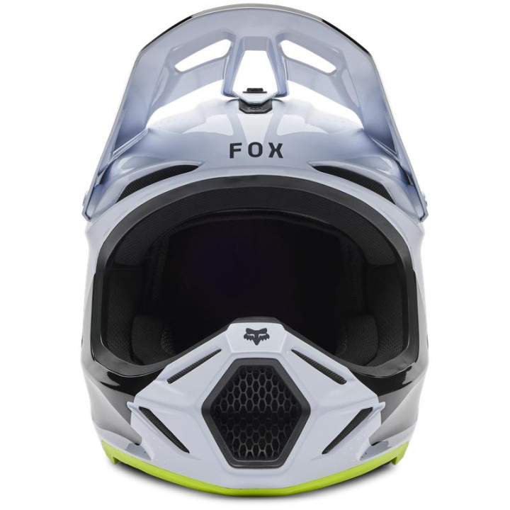 Casque FOX v3 tine blanc 36384-008-XS | Oxmoto