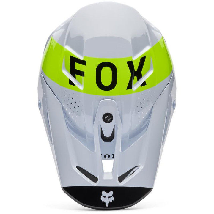 Casque FOX v3 tine blanc 36384-008-XS | Oxmoto