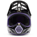 Casque FOX v3 drip noir/violet | Oxmoto