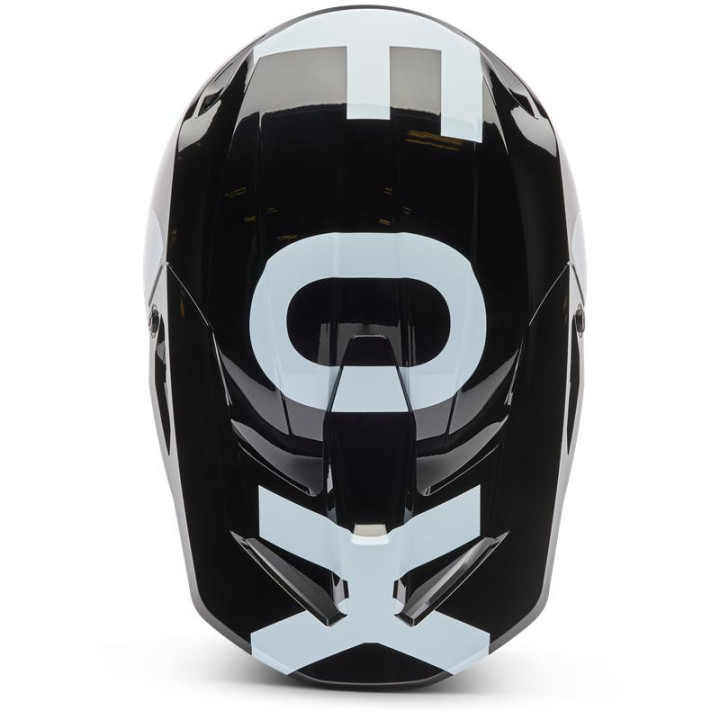 Casque FOX v1 shield noir | Oxmoto