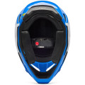 Casque FOX v1 shield bleu | Oxmoto