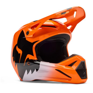 Casque FOX v1 shield orange | Oxmoto