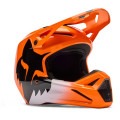 Casque FOX v1 shield orange | Oxmoto