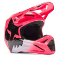 Casque FOX v1 shield rose | Oxmoto
