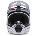 Casque FOX v1 kairos blanc/rouge | Oxmoto