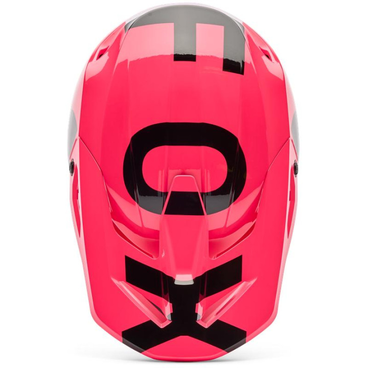 Casque FOX v1 shield rose | Oxmoto