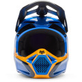 Casque FOX v1 collect bleu | Oxmoto
