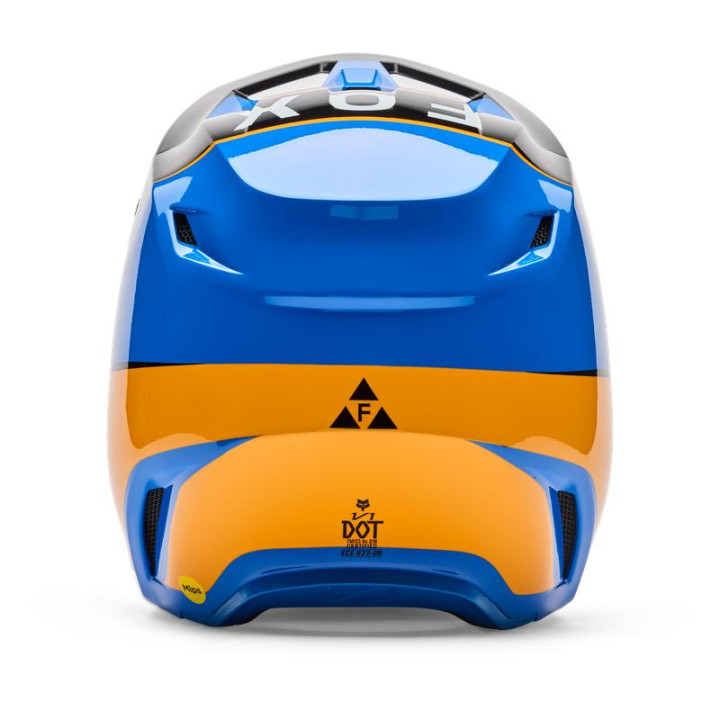 Casque FOX v1 collect bleu | Oxmoto