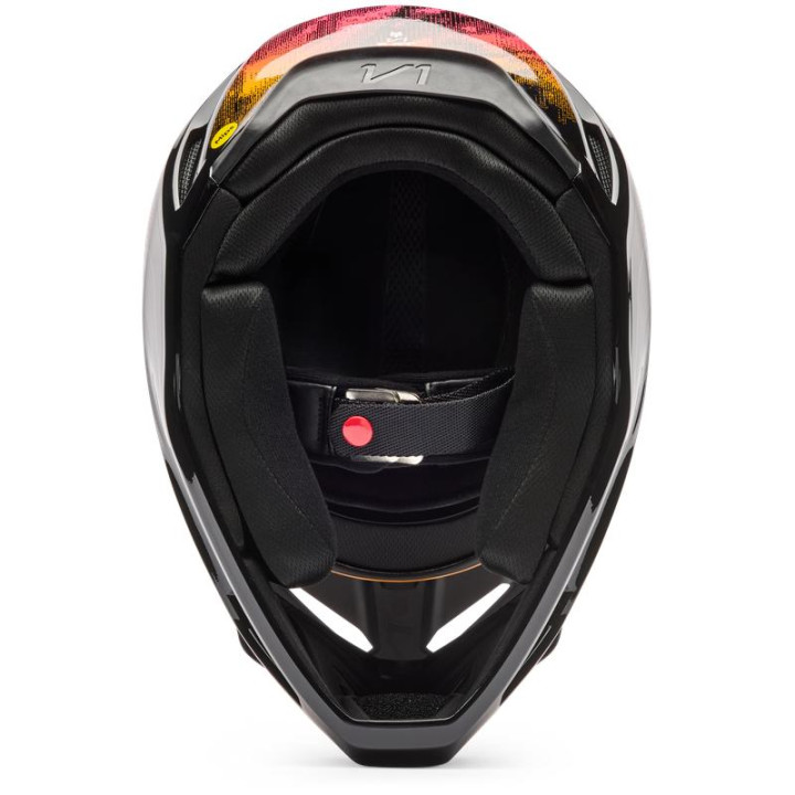 Casque FOX v1 kairos tangerine | Oxmoto