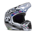 Casque FOX v1 cosmo blanc/noir | Oxmoto