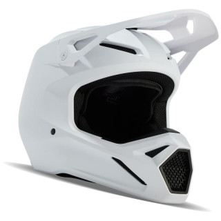 Casque FOX v1 solid blanc mat | Oxmoto