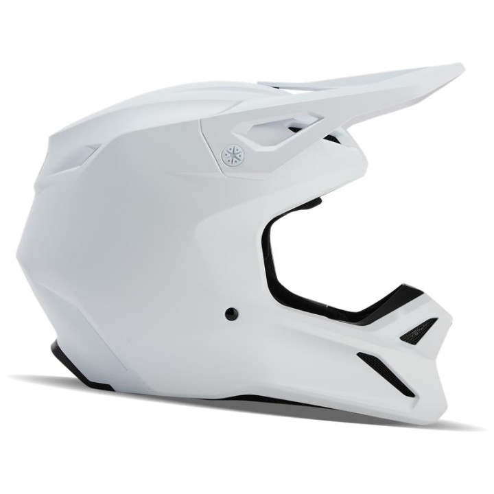 Casque FOX v1 solid blanc mat | Oxmoto