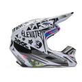 Casque FOX v1 cosmo blanc/noir | Oxmoto