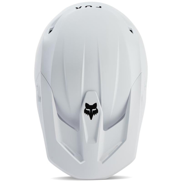 Casque FOX v1 solid blanc mat | Oxmoto