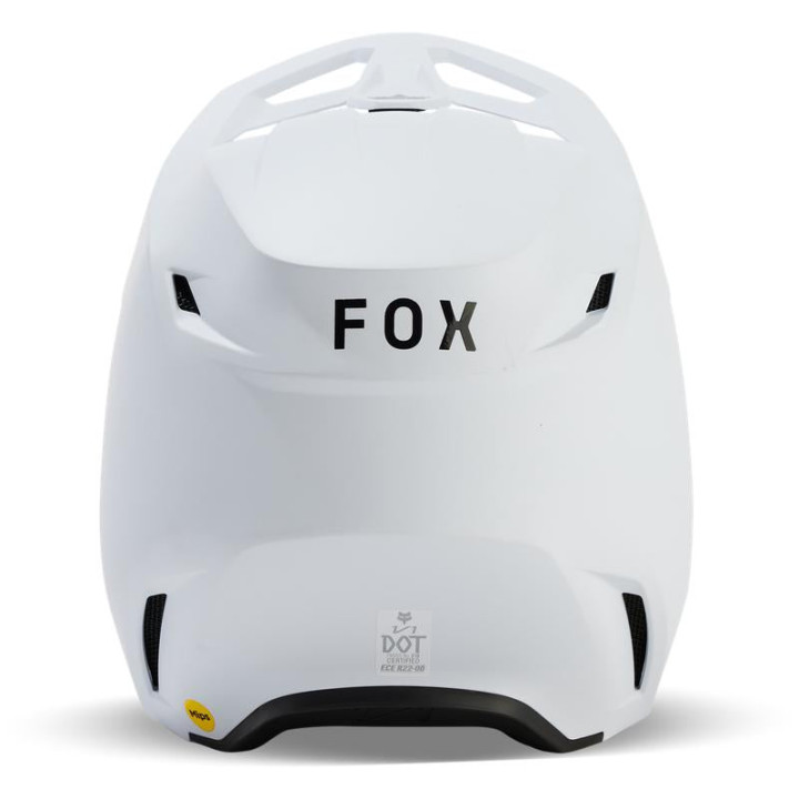 Casque FOX v1 solid blanc mat | Oxmoto