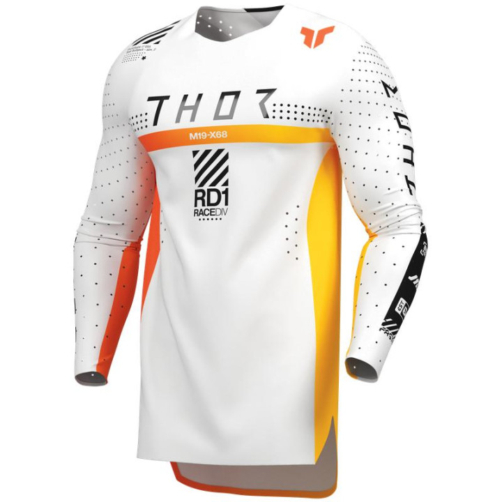 Maillot Thor sportmode synth blanc | Oxmoto