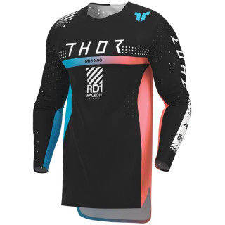 Maillot Thor sportmode synth noir | Oxmoto