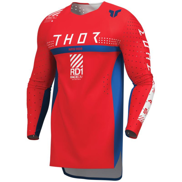 Maillot Thor sportmode synth rouge | Oxmoto