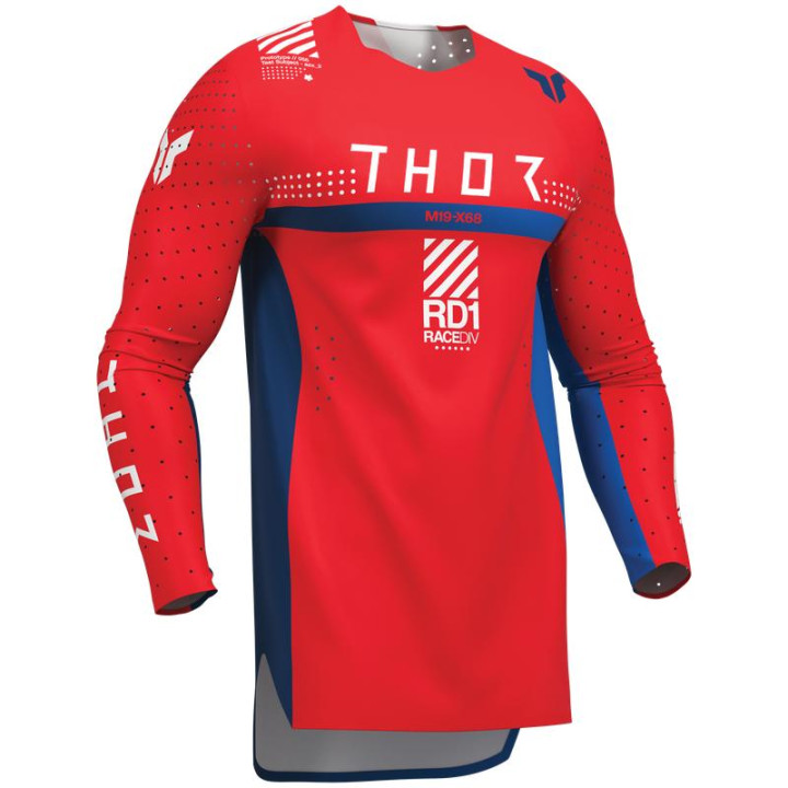 Maillot Thor sportmode synth rouge | Oxmoto