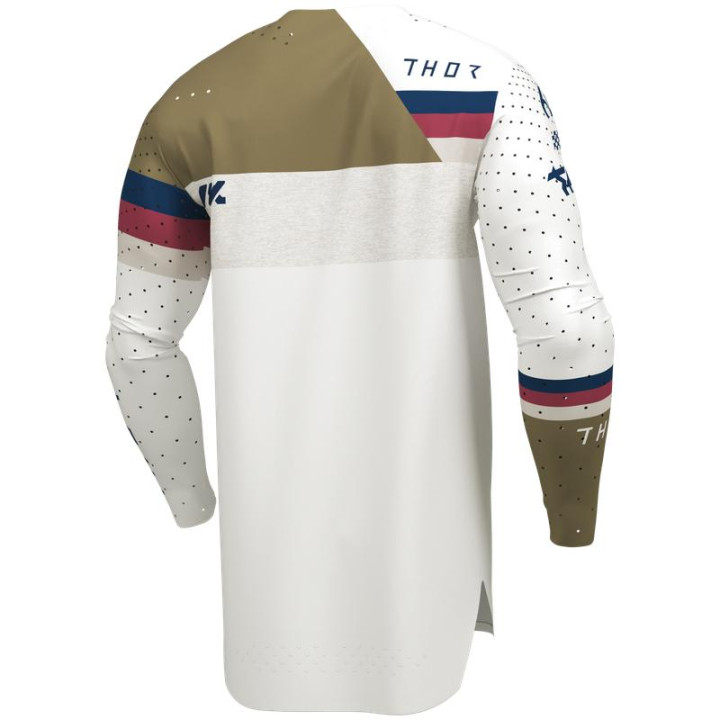 Maillot Thor sportmode league blanc | Oxmoto