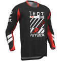 Maillot Thor launchmode futura noir/rouge 2910-8412 | Oxmoto