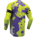 Maillot Thor launchmode bleach violet/jaune | Oxmoto