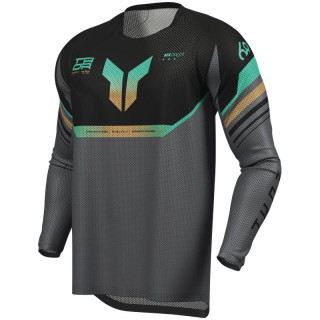 Maillot Thor launchmode air raptor noir/gris | Oxmoto