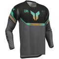 Maillot Thor launchmode air raptor noir/gris | Oxmoto