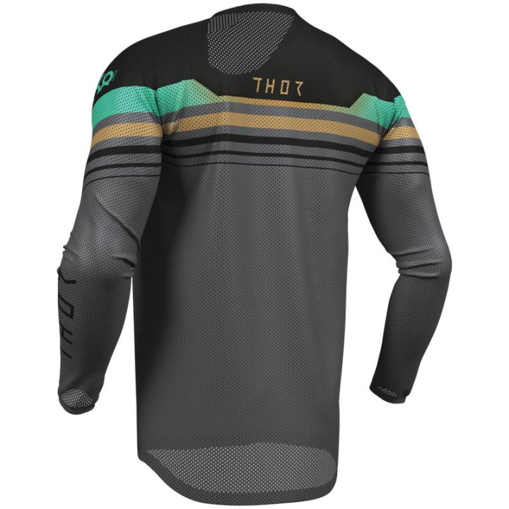 Maillot Thor launchmode air raptor noir/gris | Oxmoto