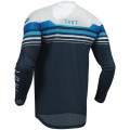 Maillot Thor launchmode air raptor blanc/bleu | Oxmoto